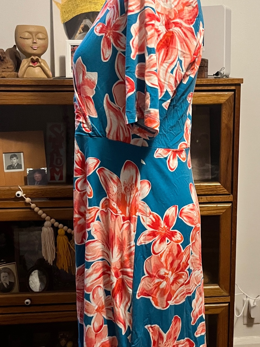Heyton Floral Cotton Wrap Dress Size Medium NWOT - Picture 4 of 7